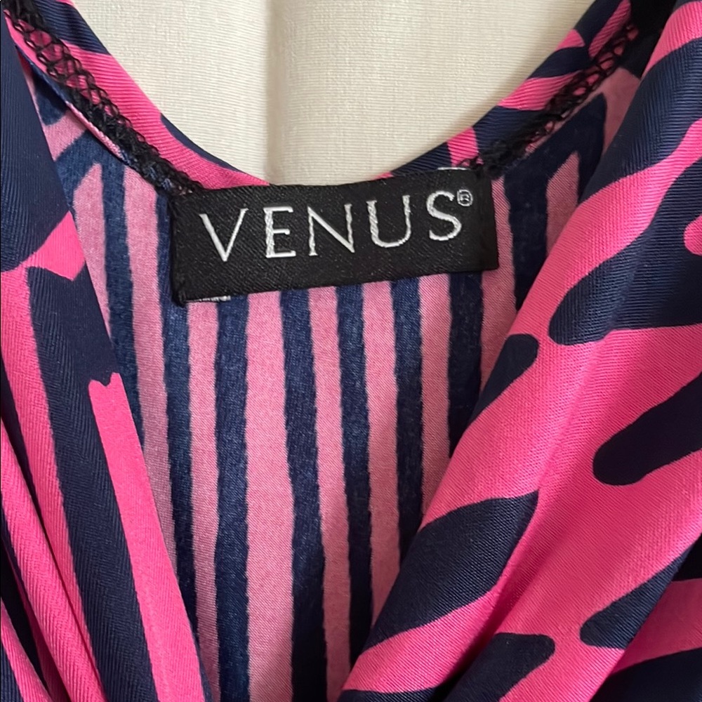 Venus Stylish Pink Patterned Dress, size S